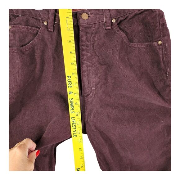 Vintage Elements Women's Jeans Soft Denim High Waist Plum Size 14M - Picture 3 of 10